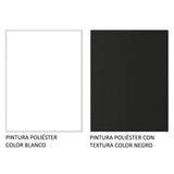 Closet Reno Blanco y Negro 180x205cm con Un Espejo con Cuatro Cajones y con Seis Entrepaños - CLOSETS | Bylmo