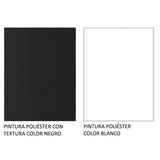 Closet Reno Negro y Blanco 180x205cm con Dos Espejos con Cuatro Cajones y con Seis Entrepaños - CLOSETS | Bylmo