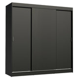 Closet Reno Negro 180x205cm con Cuatro Cajones y con Seis Entrepaños - CLOSETS | Bylmo