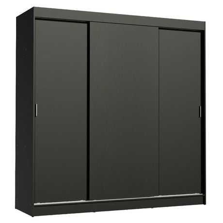Closet Reno Negro 180x205cm con Cuatro Cajones y con Seis Entrepaños - CLOSETS | Bylmo