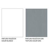 Closet Tokio Blanco y Gris 180x205cm con Cuatro Cajones y con Seis Entrepaños - CLOSETS | Bylmo