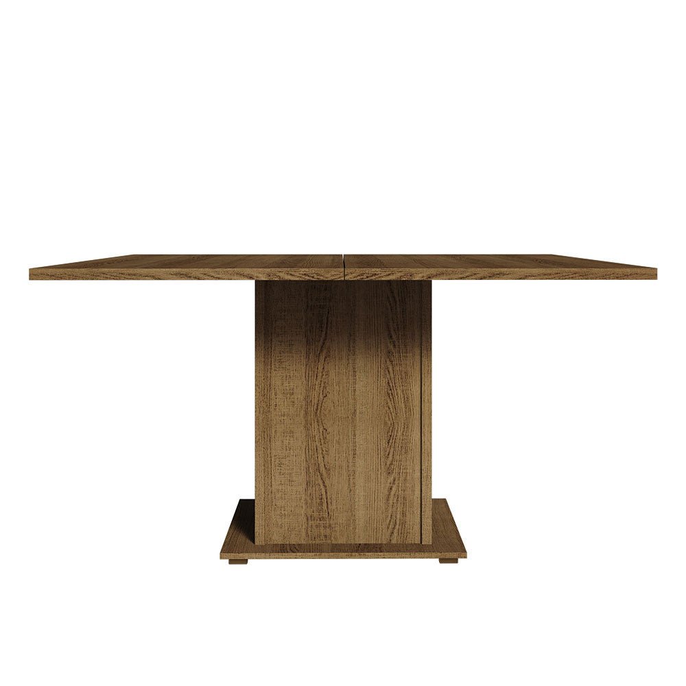 Comedor Marron 136x77cm Cuadrado de Ocho Puestos sin Sillas - COMEDORES | Bylmo
