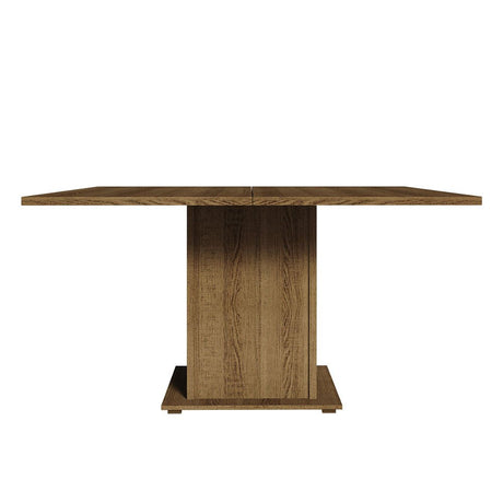 Comedor Marron 136x77cm Cuadrado de Ocho Puestos sin Sillas - COMEDORES | Bylmo