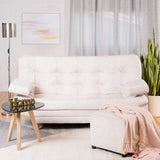 Sofá Cama Valencia Mármol Marfil 180x85cm De Tres Puestos Antifluido con Patas - SOFAS Y POLTRONAS | Bylmo