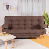 Sofá Cama Valencia Chocolate 180x85cm De Tres Puestos Antifluido con Patas - SOFAS Y POLTRONAS | Bylmo
