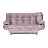 Sofá Cama Valencia Mármol Plata 180x85cm De Tres Puestos Antifluido con Patas - SOFAS Y POLTRONAS | Bylmo