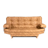 Sofá Cama Valencia Beige 180x85cm De Tres Puestos Antifluido con Patas - SOFAS Y POLTRONAS | Bylmo