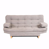 Sofá Cama Valencia Gris Claro 180x85cm De Tres Puestos Antifluido con Patas - SOFAS Y POLTRONAS | Bylmo