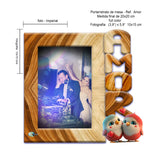 Portarretrato Amor A1 Beige 20x20cm sin Marco y con Vidrio Protector - PORTARRETRATOS | Bylmo