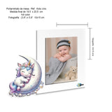 Portarretrato Kids Blanco 21.5x19.5cm sin Marco y con Vidrio Protector - PORTARRETRATOS | Bylmo