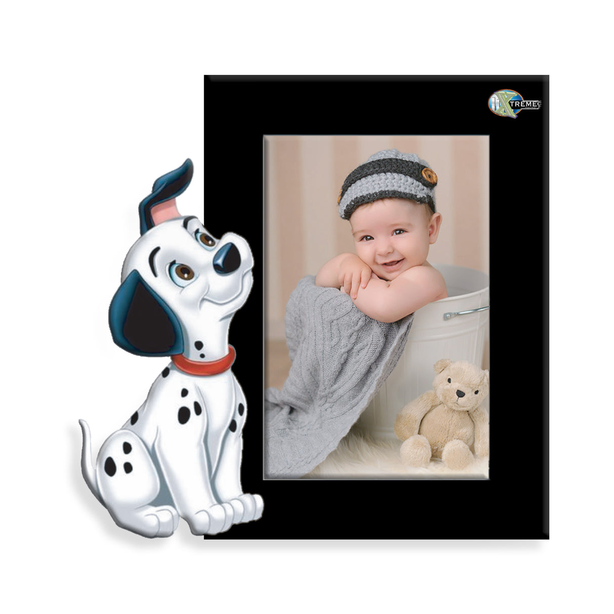 Portarretrato Kids Negro 19.5x20cm sin Marco y con Vidrio Protector - PORTARRETRATOS | Bylmo