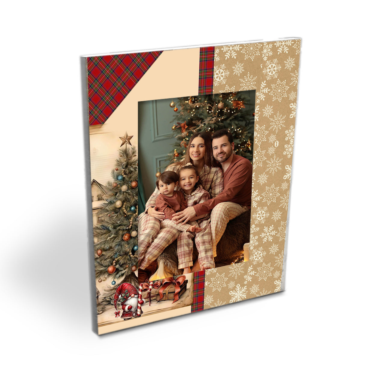 Portarretrato Duende Crema y Rojo 18x23cm sin Marco y con Vidrio Protector - PORTARRETRATOS | Bylmo