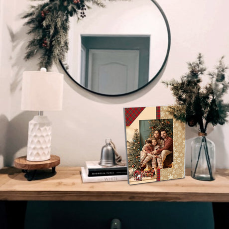 Portarretrato Duende Crema y Rojo 18x23cm sin Marco y con Vidrio Protector - PORTARRETRATOS | Bylmo