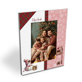 Portarretrato Nieve Blanco y Rosa 18x23cm sin Marco y con Vidrio Protector - PORTARRETRATOS | Bylmo