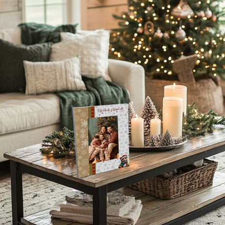 Portarretrato Oso Blanco y Rosa 18x23cm sin Marco y con Vidrio Protector - PORTARRETRATOS | Bylmo