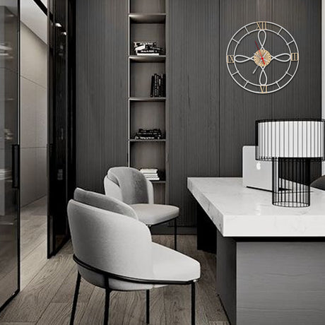 Reloj de Pared Gothic Blanco 31x31cm Circular Analogo de Baterias - RELOJES | Bylmo