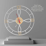 Reloj de Pared Gothic Blanco 31x31cm Circular Analogo de Baterias - RELOJES | Bylmo