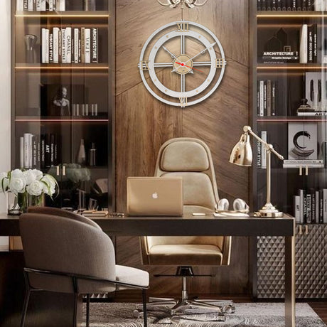 Reloj de Pared Memorial Blanco 31x31cm Circular Analogo de Baterias - RELOJES | Bylmo