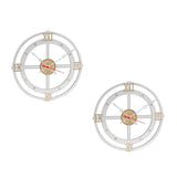 Set X 2 Relojes de Pared Memorial Blanco 31x31cm Circular Analogo de Baterias - RELOJES | Bylmo