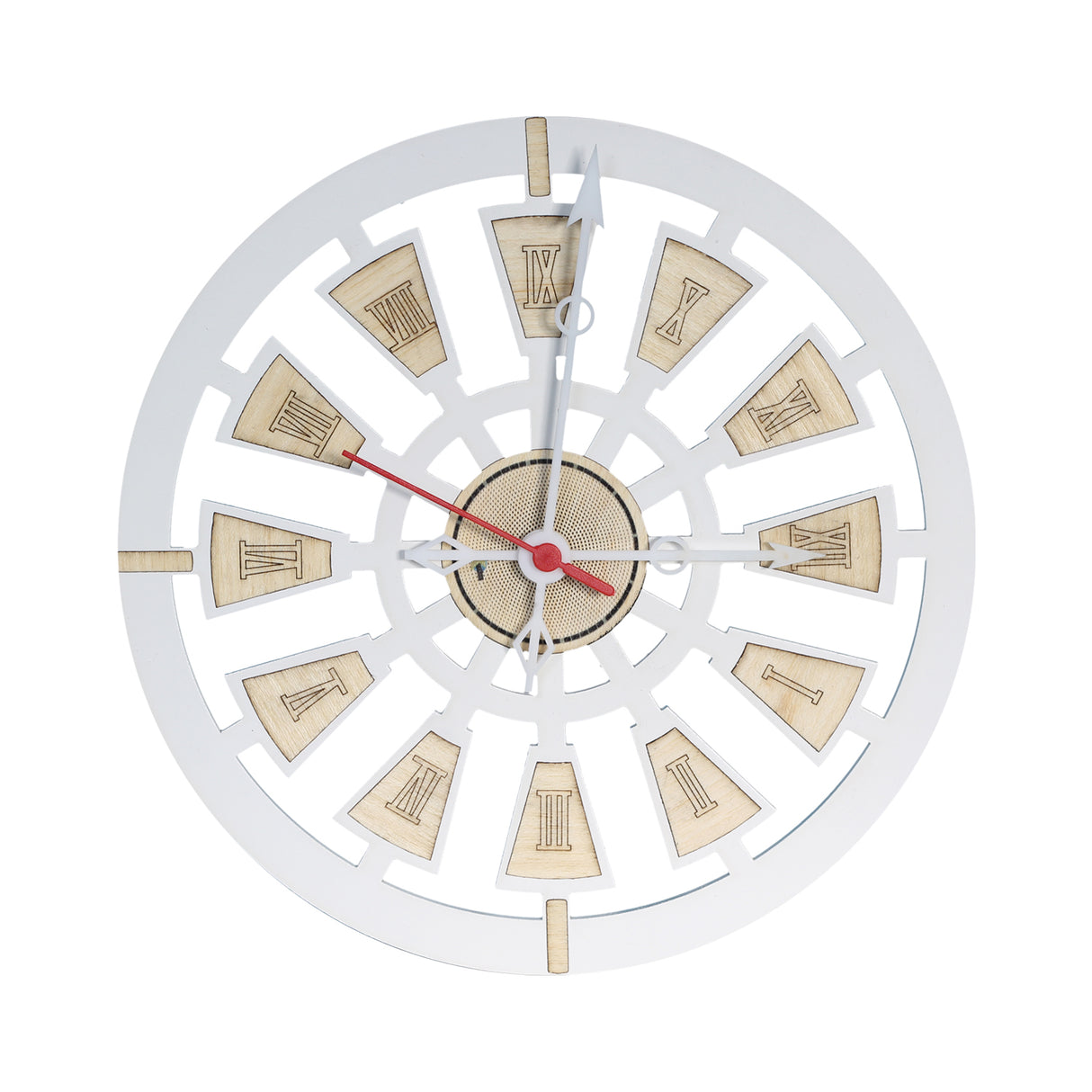 Reloj de Pared Nautic Blanco 31x31cm Circular Analogo de Baterias - RELOJES | Bylmo
