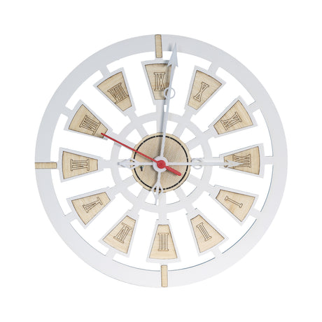 Reloj de Pared Nautic Blanco 31x31cm Circular Analogo de Baterias - RELOJES | Bylmo