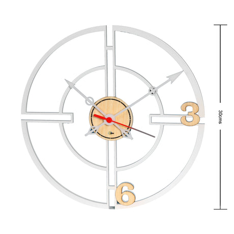 Reloj de Pared Frugal Blanco 31x31cm Circular Analogo de Baterias - RELOJES | Bylmo