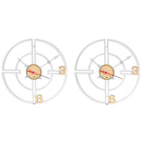 Set X 2 Relojes de Pared Frugal Blanco 31x31cm Circular Analogo de Baterias - RELOJES | Bylmo