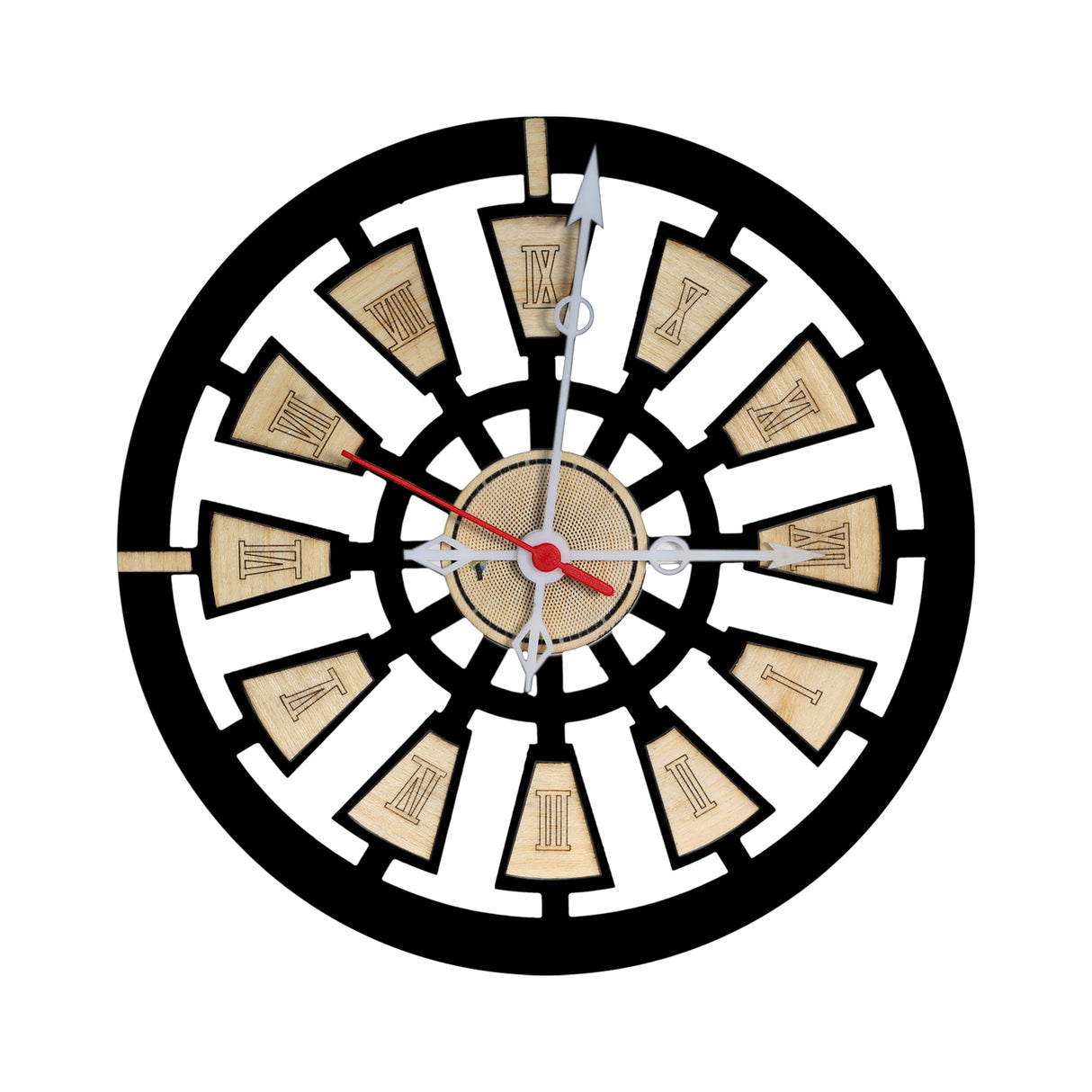Reloj de Pared Nautic Negro 30x30cm Circular Analogo de Baterias - RELOJES | Bylmo