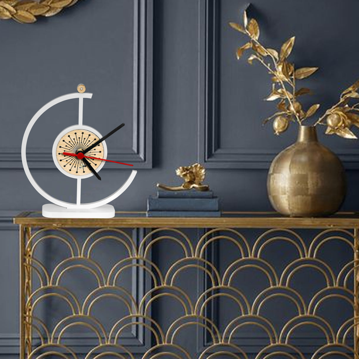 Reloj de Pared Elegance Blanco 20x20cm Circular Analogo de Baterias - RELOJES | Bylmo