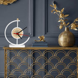 Reloj de Pared Elegance Blanco 20x20cm Circular Analogo de Baterias - RELOJES | Bylmo