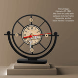 Reloj de Mesa Indigo Negro 20x20cm Circular Analogo de Baterias - RELOJES | Bylmo