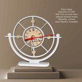 Set X 2 Relojes de Mesa Indigo Blanco 20x20cm Circular Analogo de Baterias - RELOJES | Bylmo