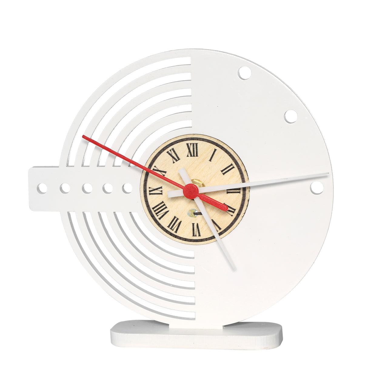 Reloj de Mesa Suprem Blanco 20x20cm Circular Analogo de Baterias - RELOJES | Bylmo