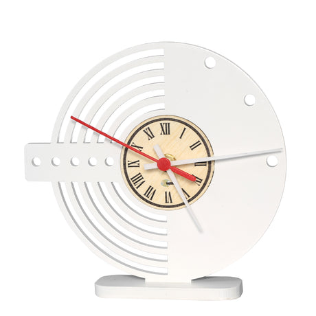 Reloj de Mesa Suprem Blanco 20x20cm Circular Analogo de Baterias - RELOJES | Bylmo