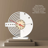 Set X 2 Relojes de Mesa Suprem Blanco 20x20cm Circular Analogo de Baterias - RELOJES | Bylmo