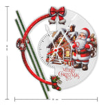 Reloj de Pared Papá Noel Rojo y Blanco 34x30cm Circular Analogo de Baterias - RELOJES | Bylmo
