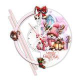 Reloj de Pared Reno Rojo y Blanco 34x30cm Circular Analogo de Baterias - RELOJES | Bylmo