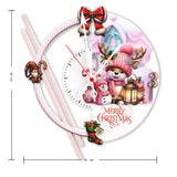 Reloj de Pared Reno Rojo y Blanco 34x30cm Circular Analogo de Baterias - RELOJES | Bylmo