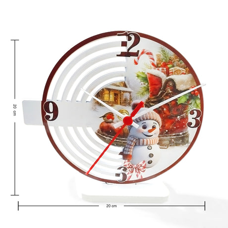 Reloj de Mesa Bota Rojo y Blanco 20x20cm Circular Analogo de Baterias - RELOJES | Bylmo