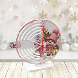 Reloj de Mesa Reno Rojo y Blanco 20x20cm Circular Analogo de Baterias - RELOJES | Bylmo