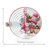 Reloj de Mesa Reno Rojo y Blanco 20x20cm Circular Analogo de Baterias - RELOJES | Bylmo