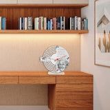 Reloj de Mesa Esco Albert Blanco 21x21cm Circular Analogo de Baterias - RELOJES | Bylmo