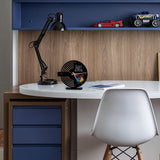 Reloj de Mesa Esco Rubik Negro 21x21cm Circular Analogo de Baterias - RELOJES | Bylmo