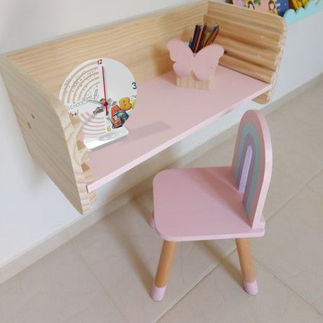 Reloj de Mesa Esco ABC Blanco 21x21cm Circular Analogo de Baterias - RELOJES | Bylmo