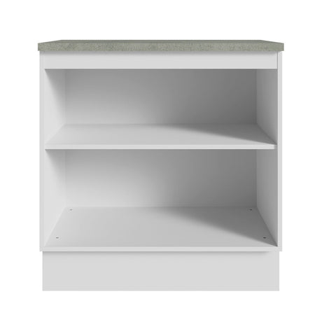 Mueble para Lavamanos Blanco 80x84cm Individual sin Lavamanos y sin Cajones - MUEBLES PARA LAVAMANOS | Bylmo
