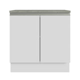 Mueble para Lavamanos Blanco 80x84cm Individual sin Lavamanos y sin Cajones - MUEBLES PARA LAVAMANOS | Bylmo