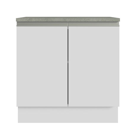 Mueble para Lavamanos Blanco 80x84cm Individual sin Lavamanos y sin Cajones - MUEBLES PARA LAVAMANOS | Bylmo