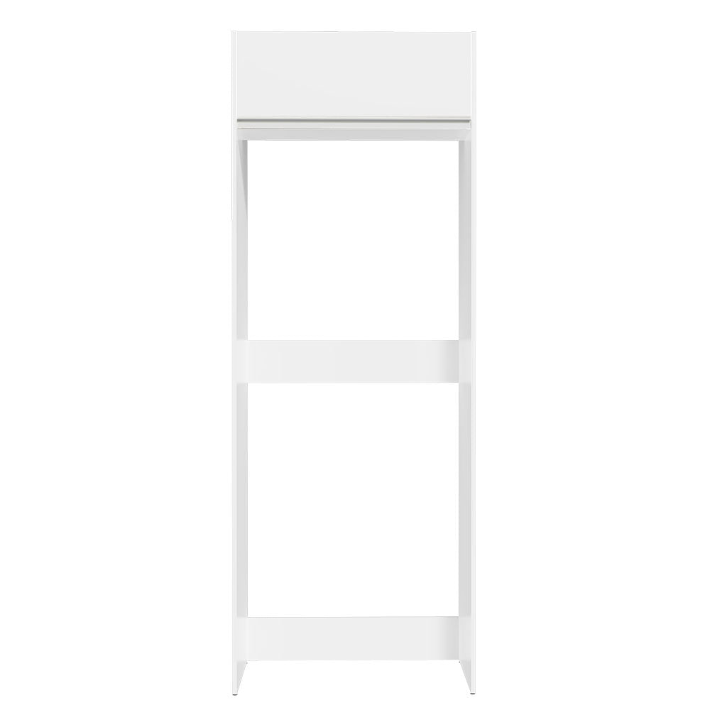 Mueble Auxiliar para Nevera Glamy Blanco 83x225cm con Dos Compartimientos - BARRAS Y MUEBLES AUXILIARES | Bylmo