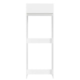 Mueble Auxiliar para Nevera Glamy Blanco 83x225cm con Dos Compartimientos - BARRAS Y MUEBLES AUXILIARES | Bylmo