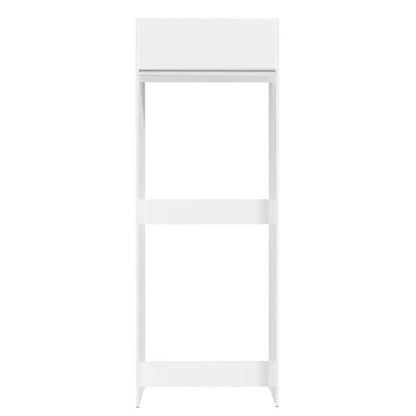 Mueble Auxiliar para Nevera Glamy Blanco 83x225cm con Dos Compartimientos - BARRAS Y MUEBLES AUXILIARES | Bylmo